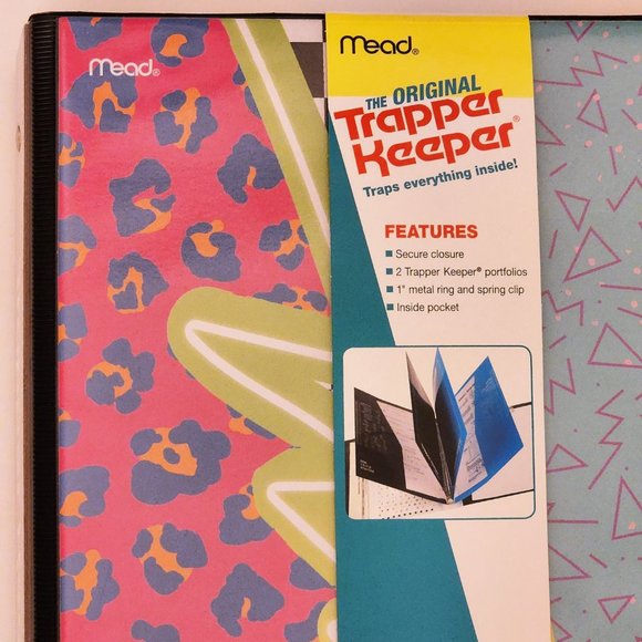 Mead Trapper Keeper Office Nwt Mead Original Trapper Keeper Binder
